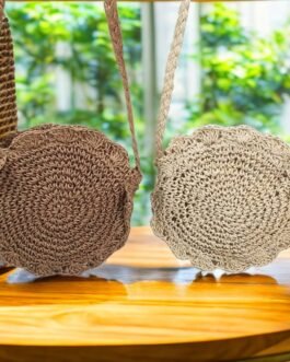 Handcrafted Round Crochet Sling Bag