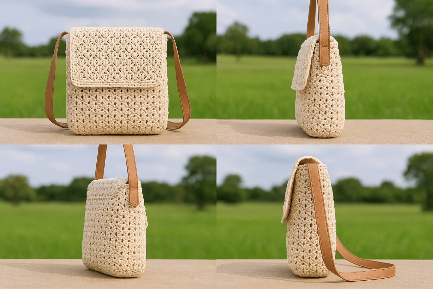 Handcrafted Woven Jute Sling Bag - Image 7