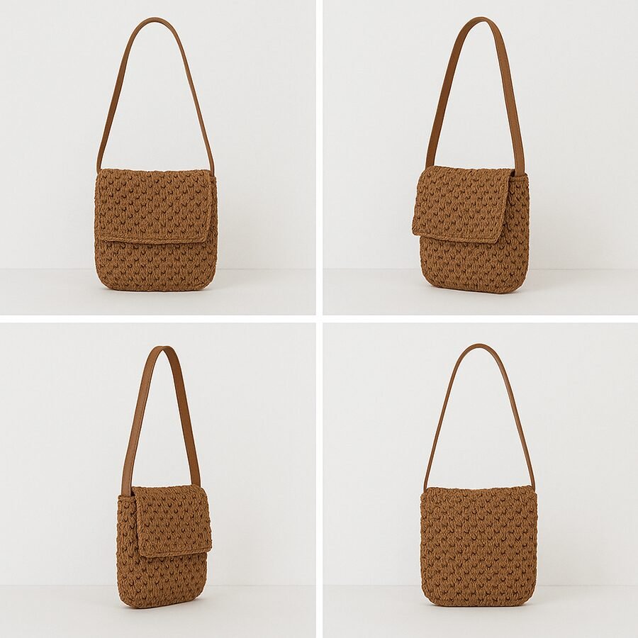 Handcrafted Woven Jute Sling Bag - Image 5