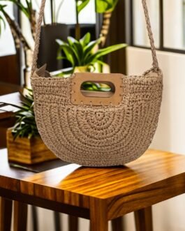 Handwoven Natural Fiber Shoulder, Hand Carry Bag