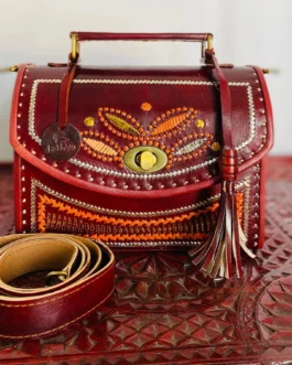 Indian kutchh Wood Carving Jari Hut - The Sling Front