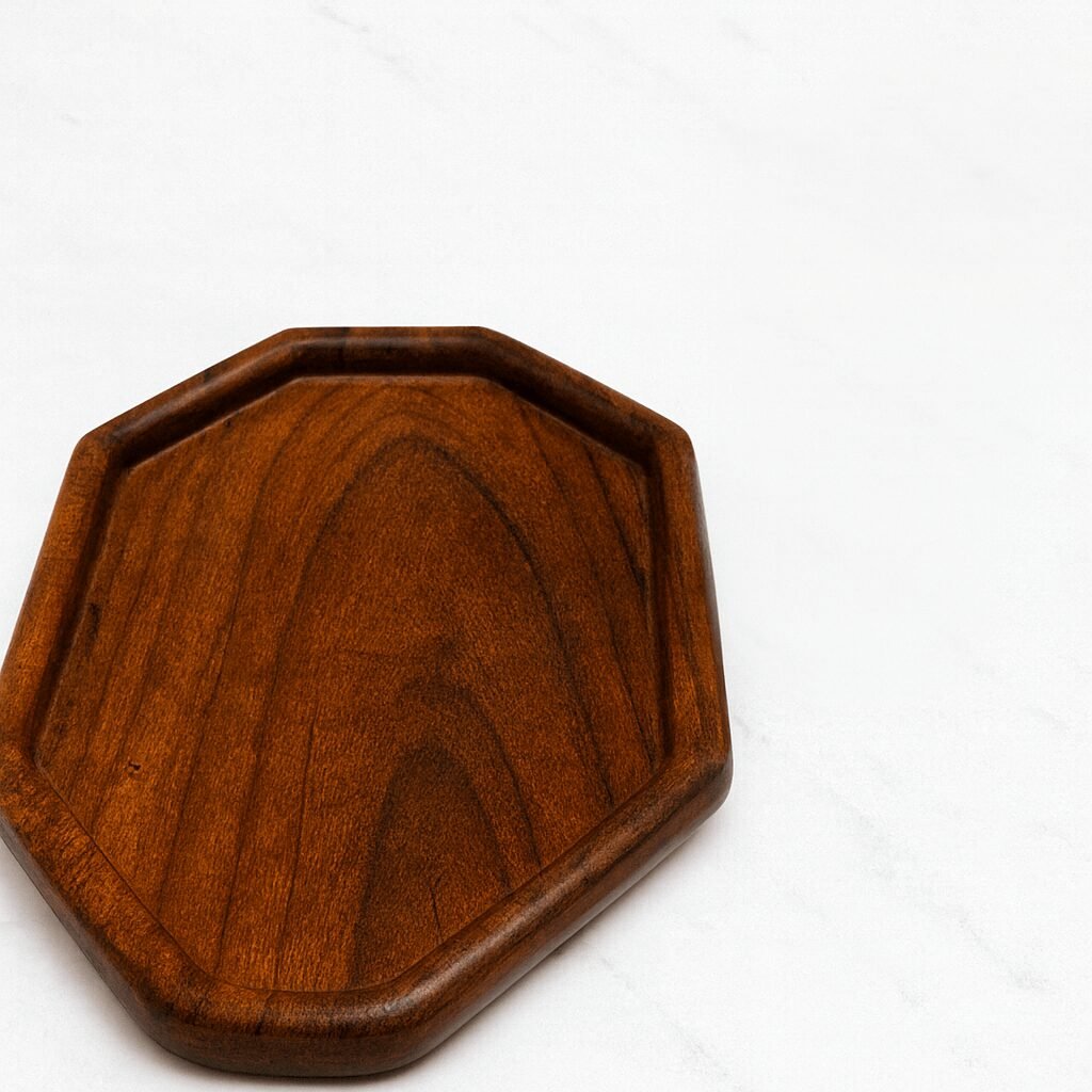 Octagonal Wooden Serving Tray