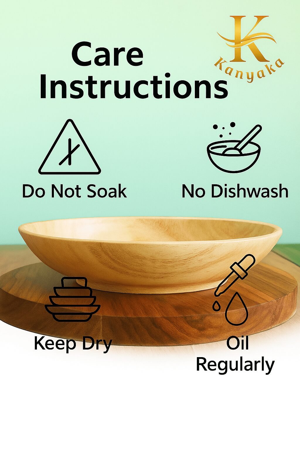 Wooden Large Serving Bowl - Image 7