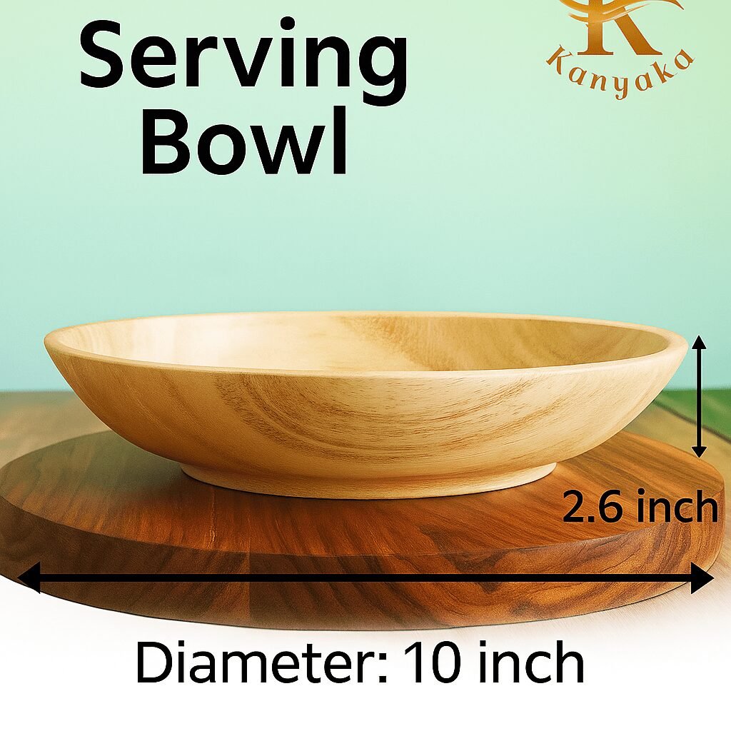 Wooden Large Serving Bowl - Image 3