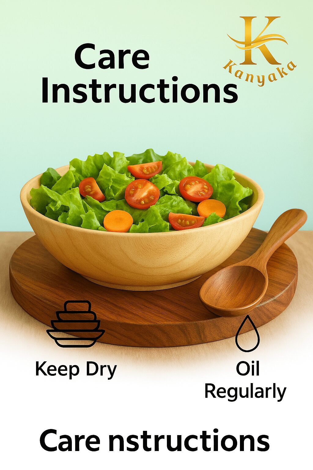 Wooden Large Serving Bowl - Image 8