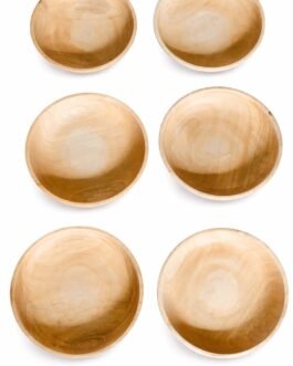 Kanyaka White Teak Wood Soup/Salad Bowl