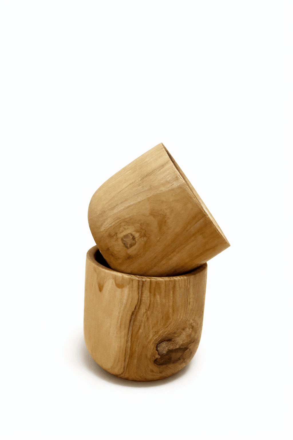 Kanyaka Teak Wood Teacup Set of 2