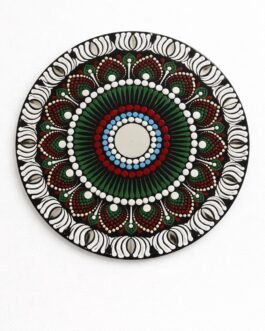 Hand-Painted Mandala Mirror Wall Décor-11 inches