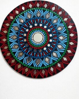 Hand-Painted Mandala Mirror Wall Décor-13 inches