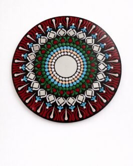 Hand-Painted Mandala Mirror Wall Décor-8 inches