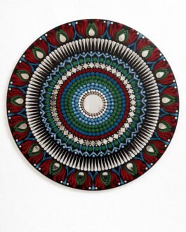Hand-Painted Mandala Mirror Wall Décor-12 inches