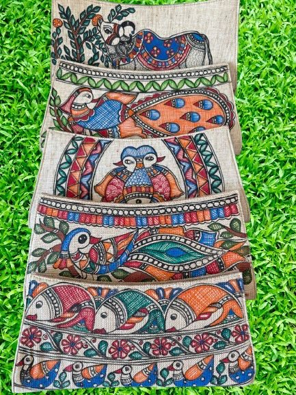 Indian Madhubani-Painting Hand clutch - Image 3