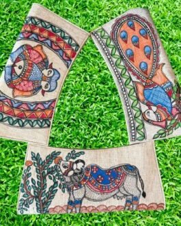 Indian Madhubani-Painting Hand clutch