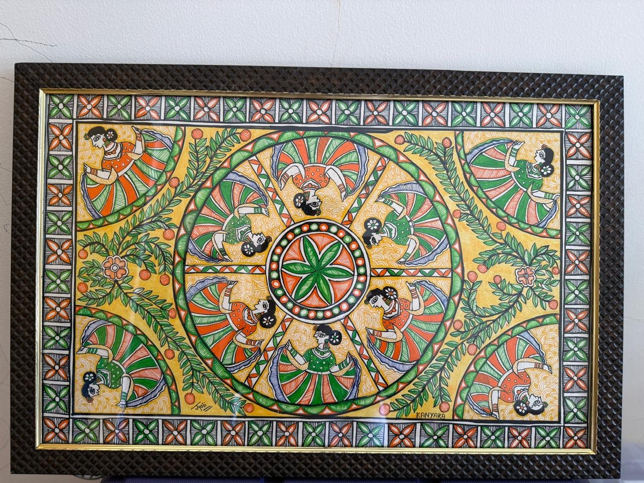 Mithila folk-Art Wall Hanging on Art Paper (A3) - Image 6