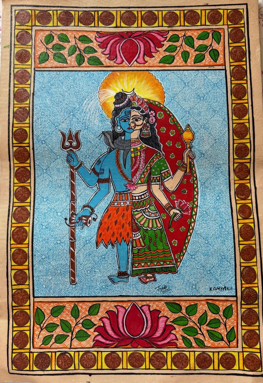Mithila folk-Art Wall Hanging on Art Paper (A3) - Image 5