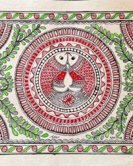 Mithila folk-Art Wall Hanging on Art Paper (A3)