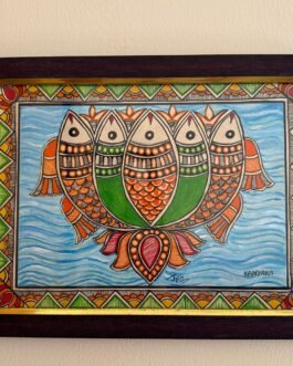 Mithila folk-Art Wall Hanging on Art Paper (A4)