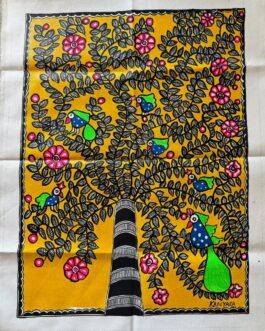 Mithila folk-Art Wall Hanging on Canvas (22*30inches)