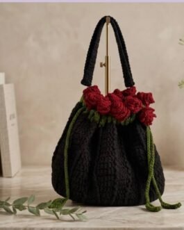 Crochet Rose Bouque Potli