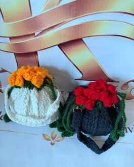 Crochet Rose Bouque Potli